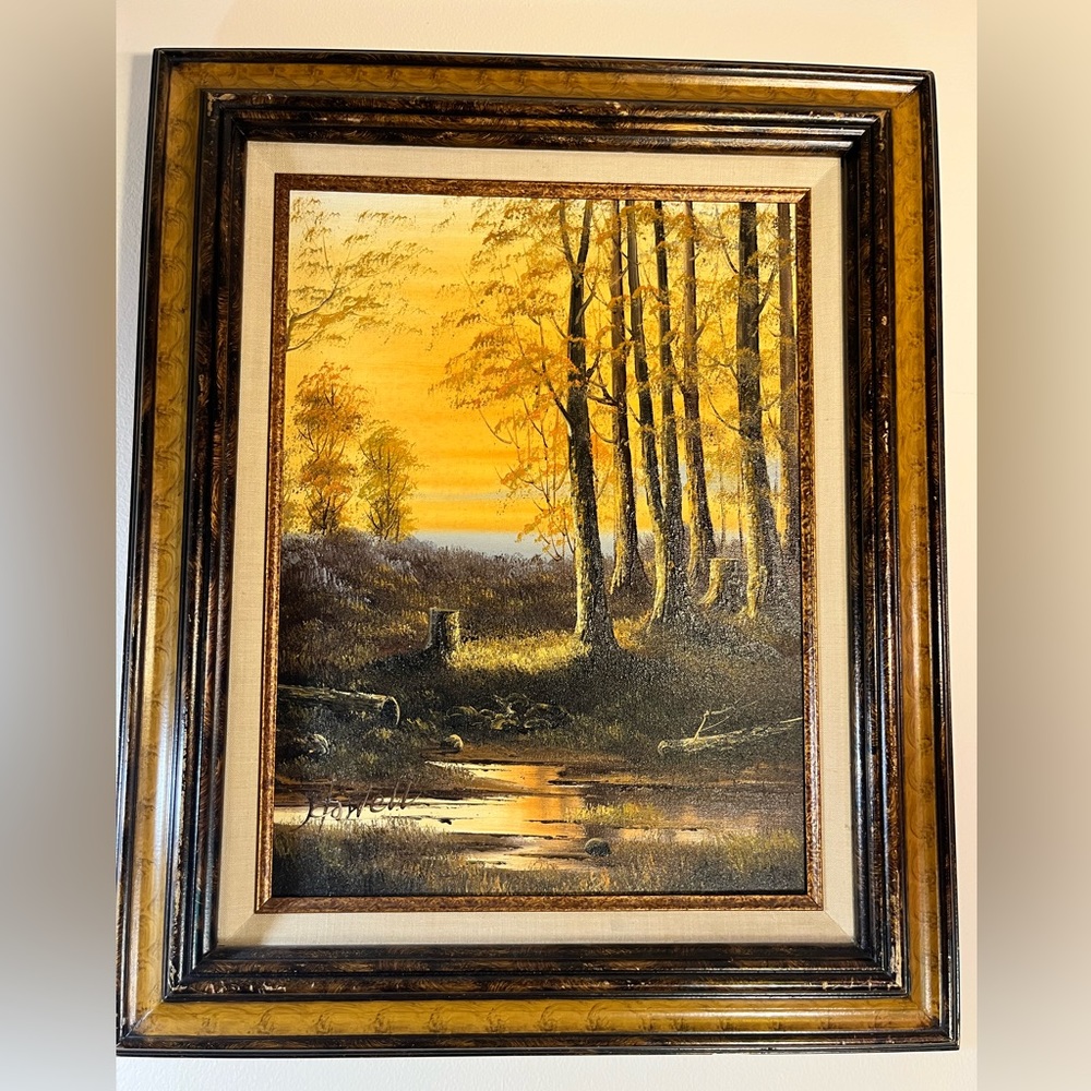 Vintage original Howell painting with certificate of authenticity